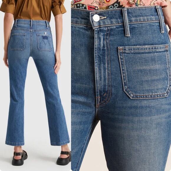 MOTHER Blue Flare & Wide Leg Jeans - Picture 2 of 16